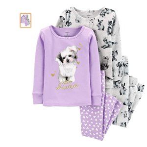 NWT 3T Carter's Baby Girls' 4 Pc PJ